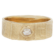 Phylliodea Ring Band with Diamond