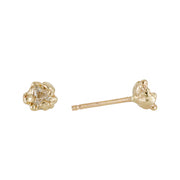 Trillion Diamond Coral Studs