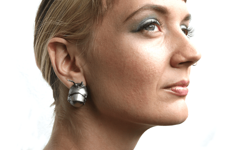 Kinetic Roly Poly Hoop Earrings