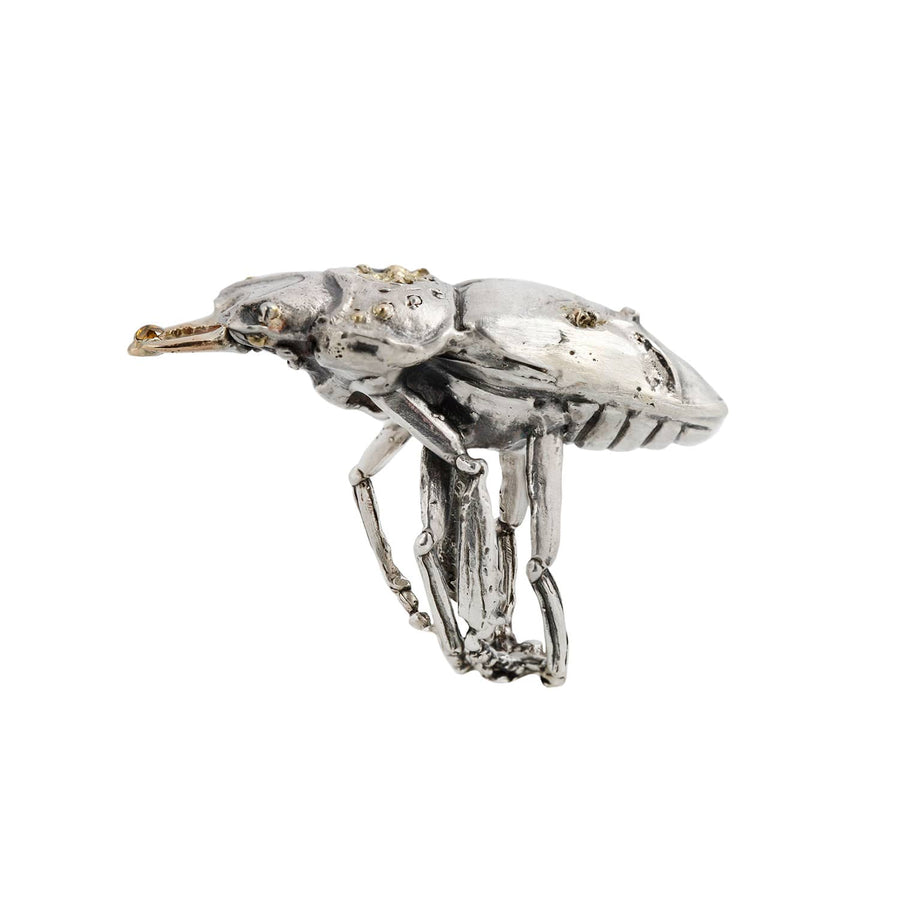 Stag Femme Beetle Ring