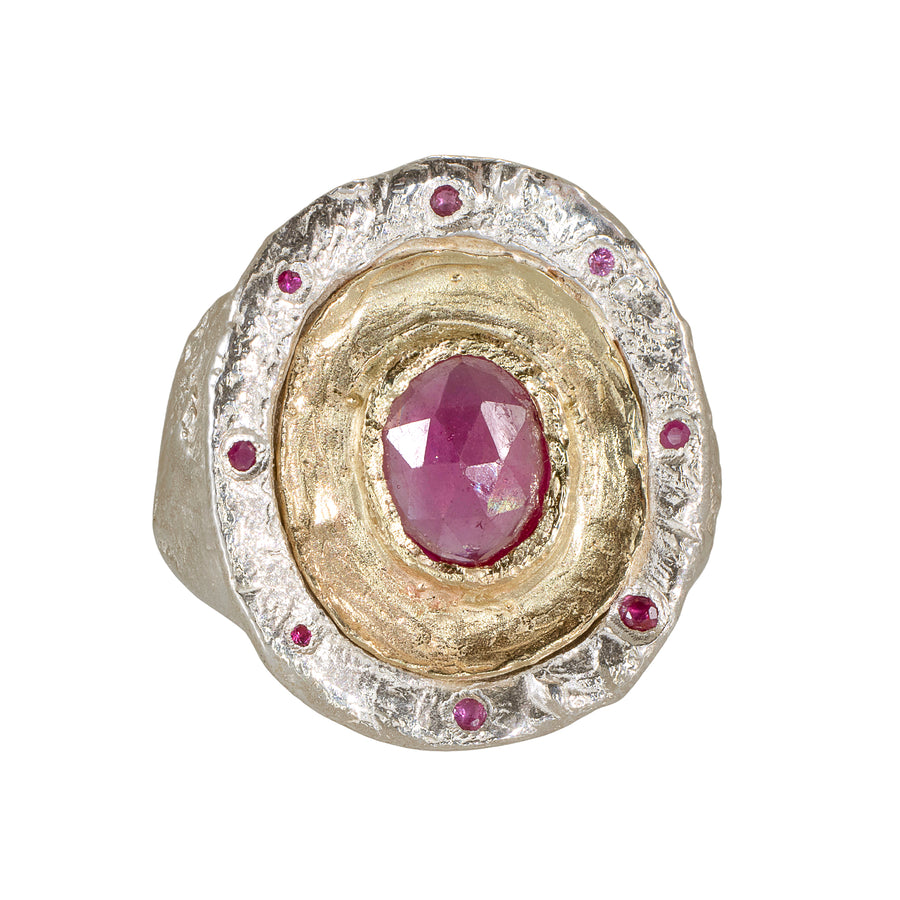 Fragmented Ruby Ring