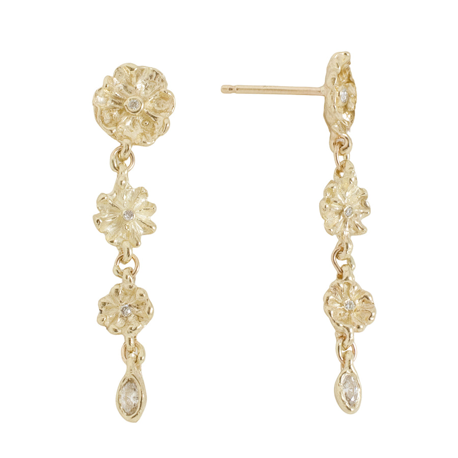 Triple Efflorescent Earrings