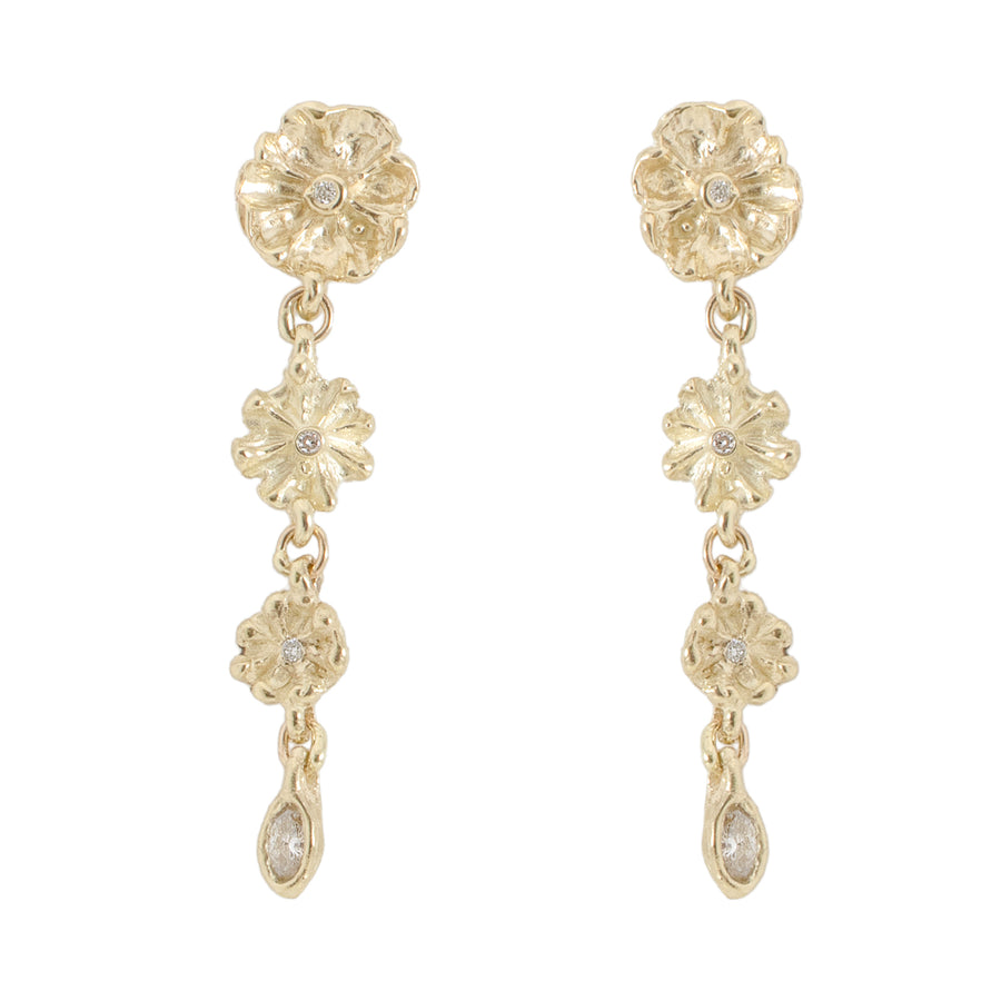 Triple Efflorescent Earrings