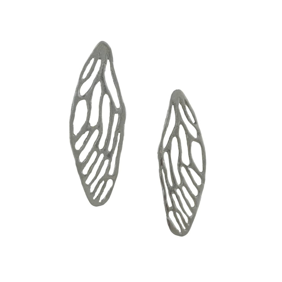 Medium Cicada Wing Earrings