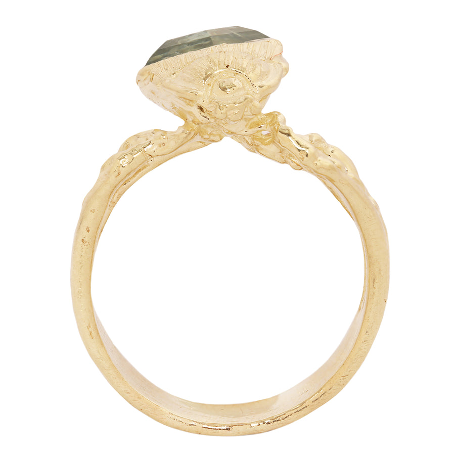 Desert Beetle Ring Sapphire Ring