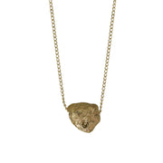 Small Gold Rolling Rock Pendant