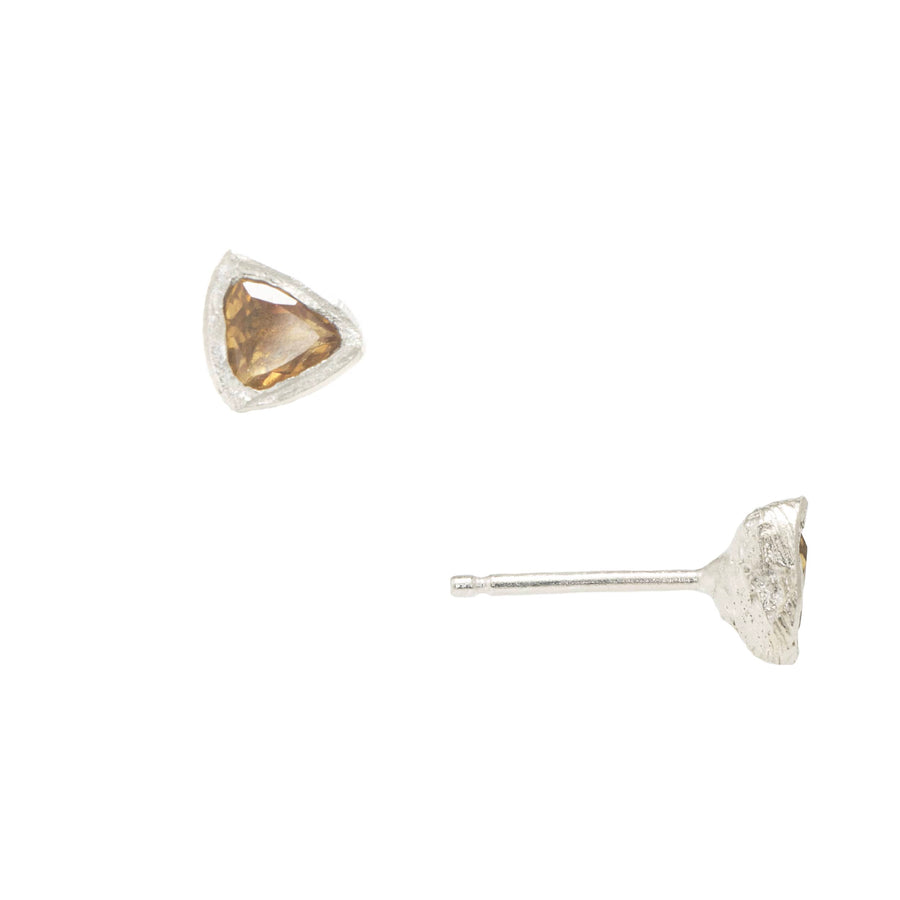 Silver Citrine Petra Stud